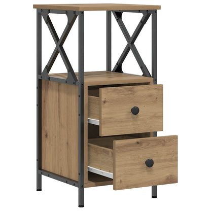 vidaXL Bedside Cabinets 2 pcs Artisan Oak 34x35,5x70 cm Engineered Wood