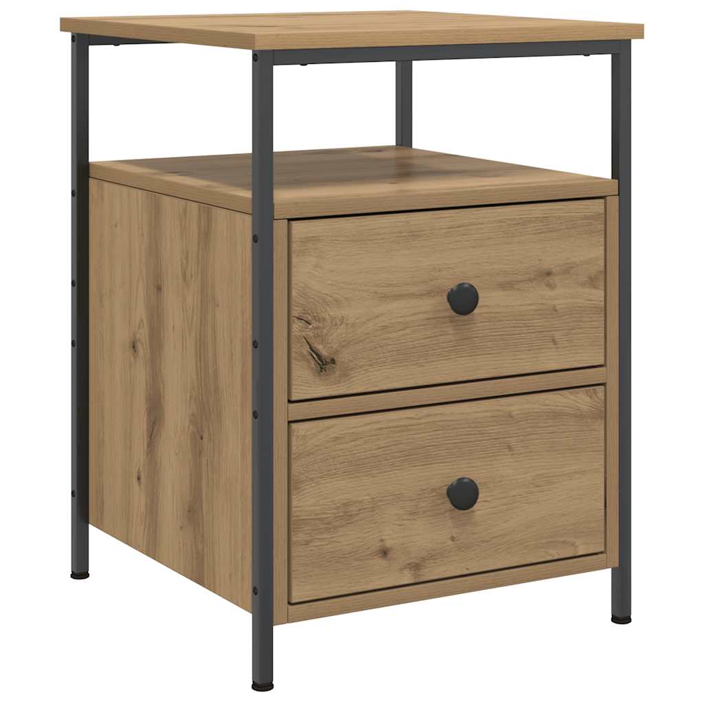 vidaXL Bedside Cabinet Artisan Oak 44x45x60 cm Engineered Wood