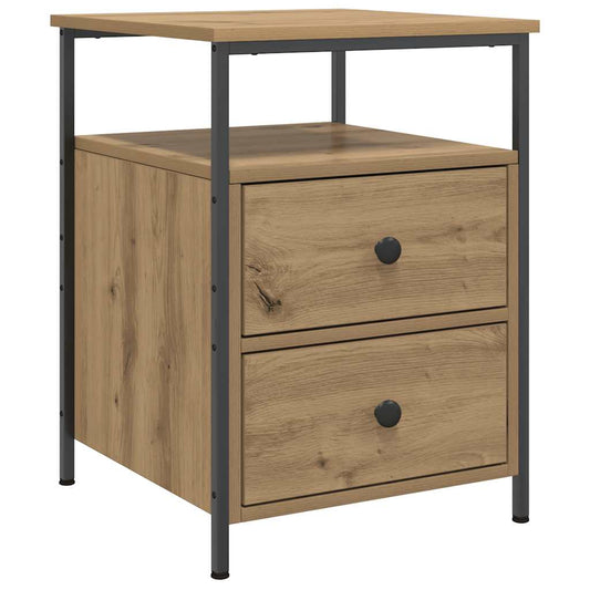 vidaXL Bedside Cabinet Artisan Oak 44x45x60 cm Engineered Wood