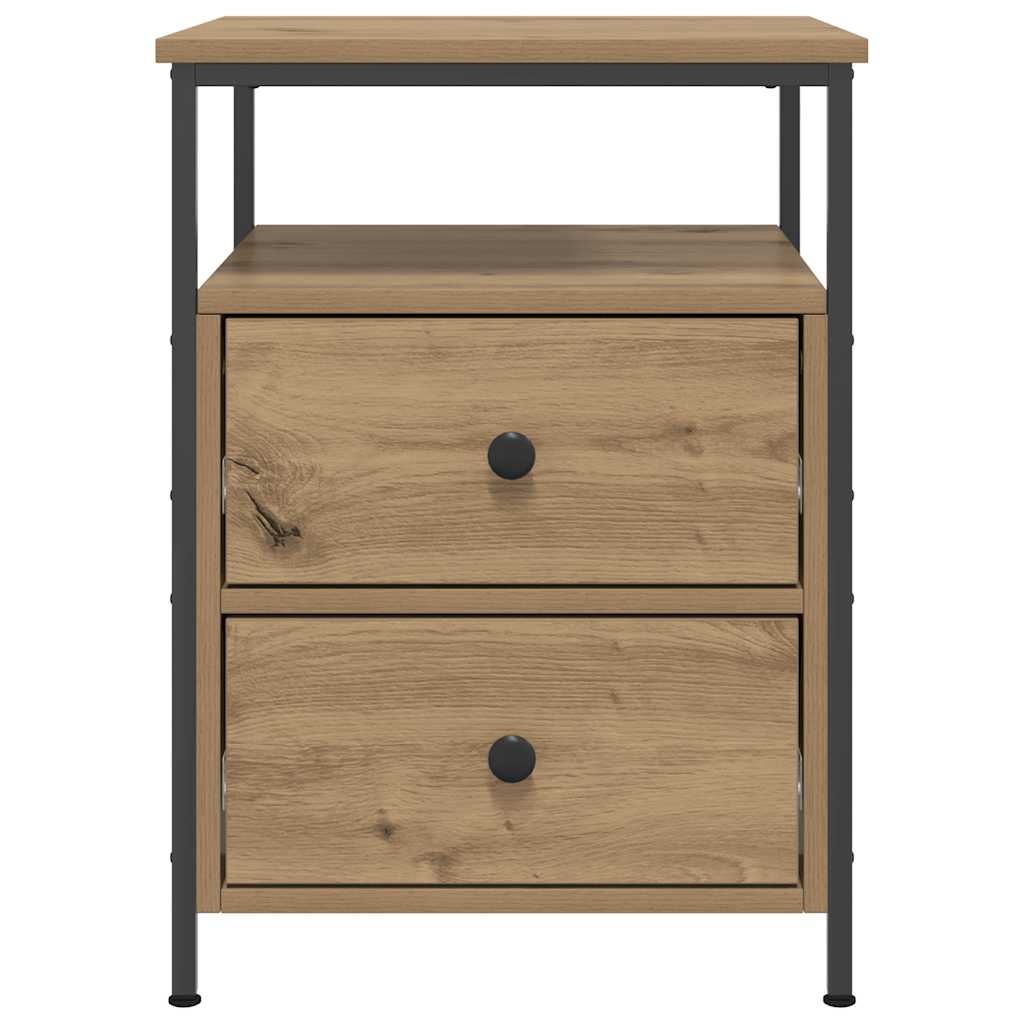 vidaXL Bedside Cabinet Artisan Oak 44x45x60 cm Engineered Wood