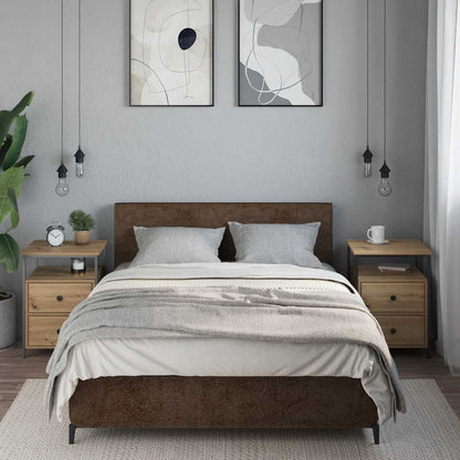 vidaXL Bedside Cabinets 2 pcs Artisan Oak 44x45x60 cm Engineered Wood