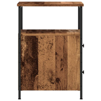 vidaXL Bedside Cabinet Old Wood 34x35.5x50 cm Engineered Wood