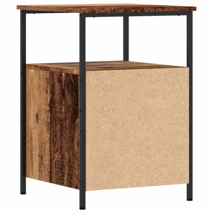 vidaXL Bedside Cabinet Old Wood 34x35.5x50 cm Engineered Wood