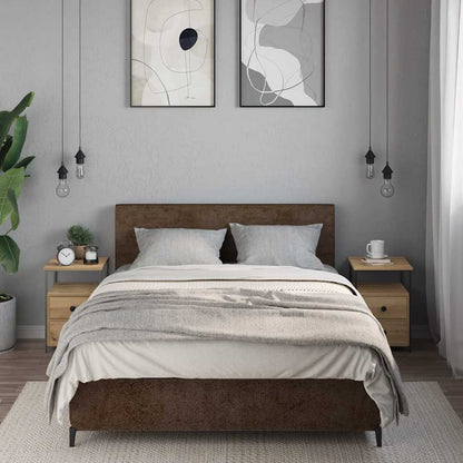 vidaXL Bedside Cabinets 2 pcs Artisan Oak 34x35.5x50 cm Engineered Wood