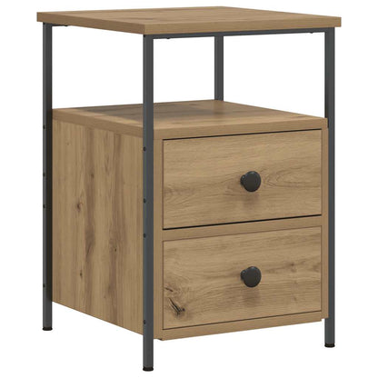 vidaXL Bedside Cabinets 2 pcs Artisan Oak 34x35.5x50 cm Engineered Wood