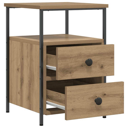 vidaXL Bedside Cabinets 2 pcs Artisan Oak 34x35.5x50 cm Engineered Wood