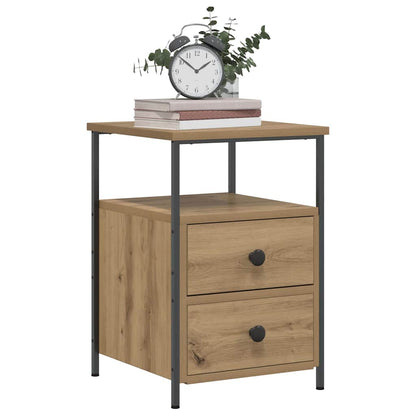 vidaXL Bedside Cabinets 2 pcs Artisan Oak 34x35.5x50 cm Engineered Wood