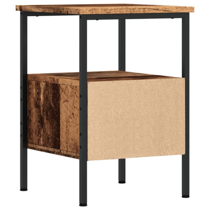vidaXL Bedside Cabinet Old Wood 34x36x50 cm Engineered Wood