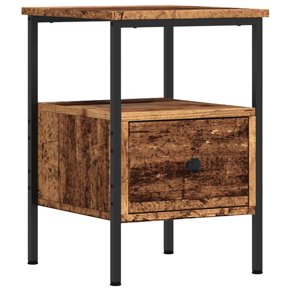 vidaXL Bedside Cabinets 2 pcs Old Wood 34x36x50 cm Engineered Wood