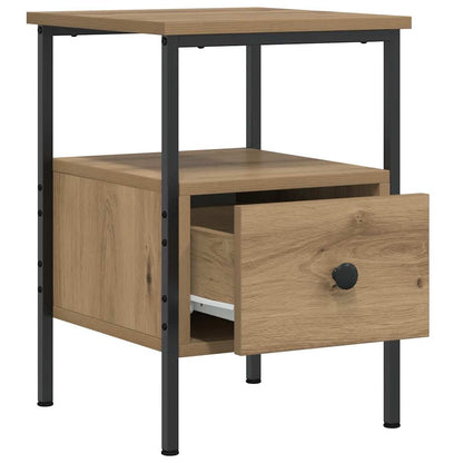 vidaXL Bedside Cabinet Artisan Oak 34x36x50 cm Engineered Wood