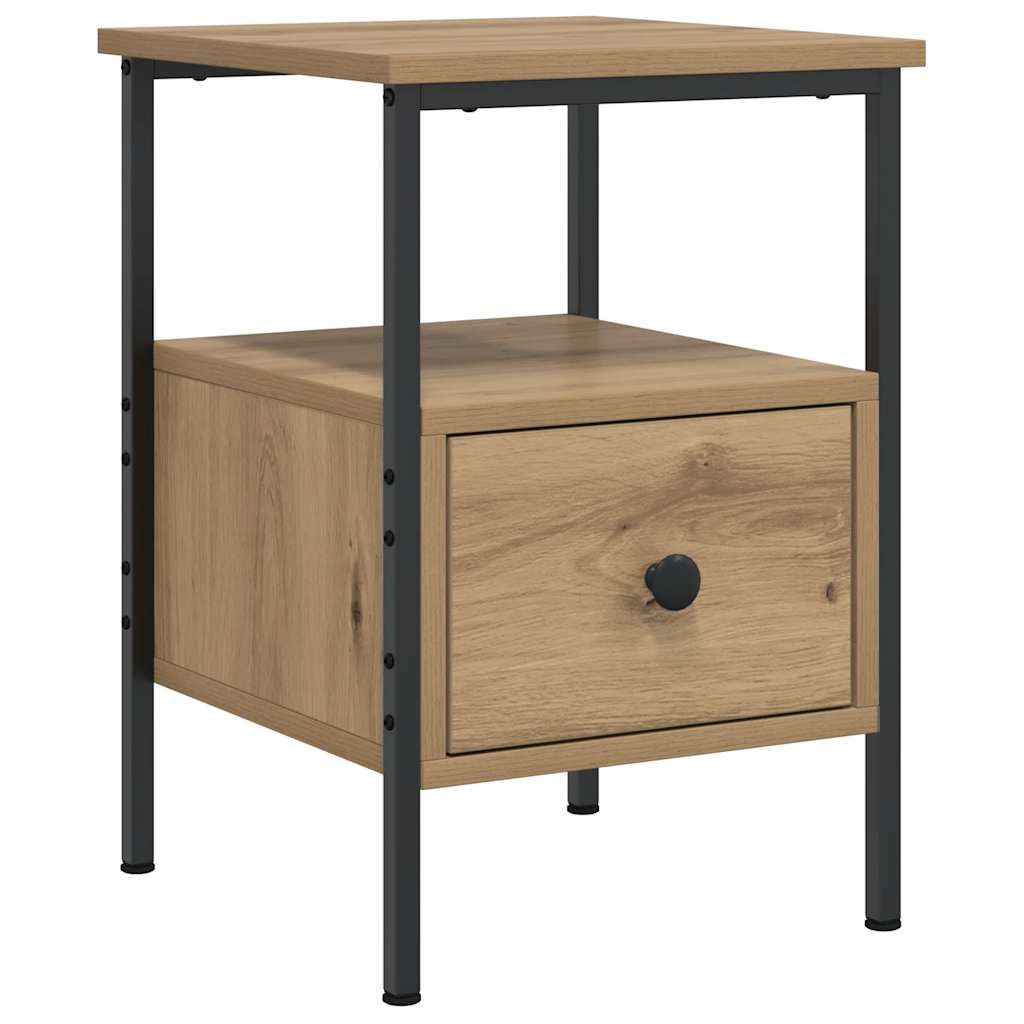 vidaXL Bedside Cabinets 2 pcs Artisan Oak 34x36x50 cm Engineered Wood