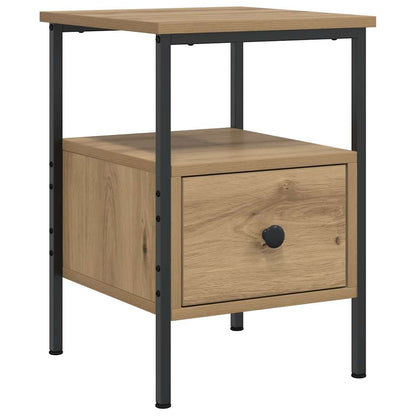 vidaXL Bedside Cabinets 2 pcs Artisan Oak 34x36x50 cm Engineered Wood