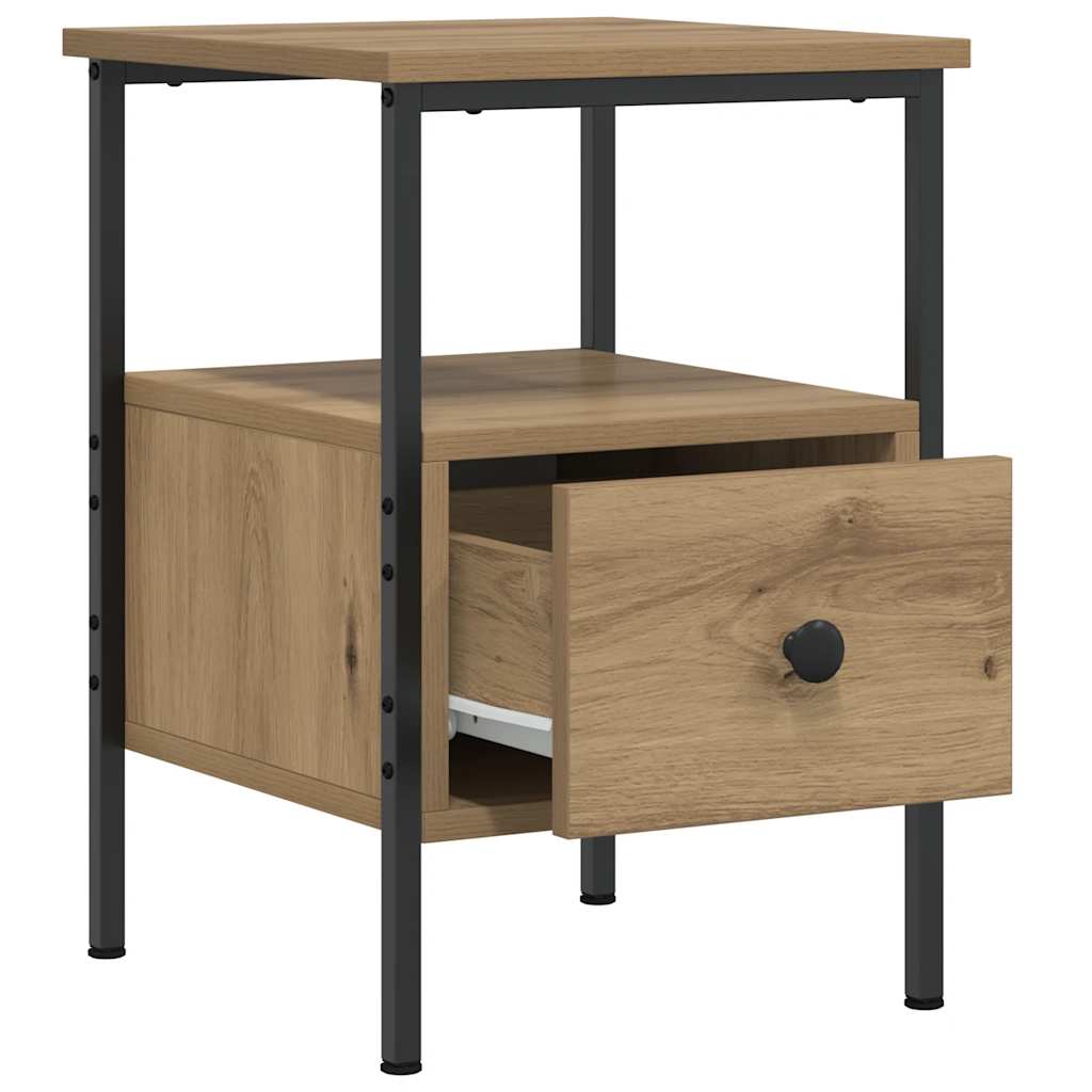 vidaXL Bedside Cabinets 2 pcs Artisan Oak 34x36x50 cm Engineered Wood
