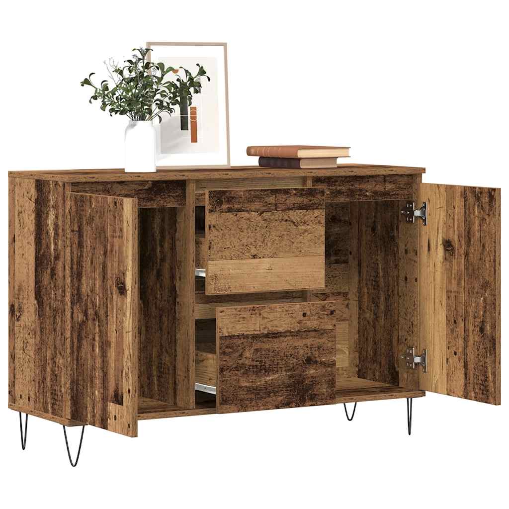 vidaXL Sideboard Old Wood 101.5x35x70 cm Engineered Wood