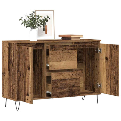 vidaXL Sideboard Old Wood 101.5x35x70 cm Engineered Wood