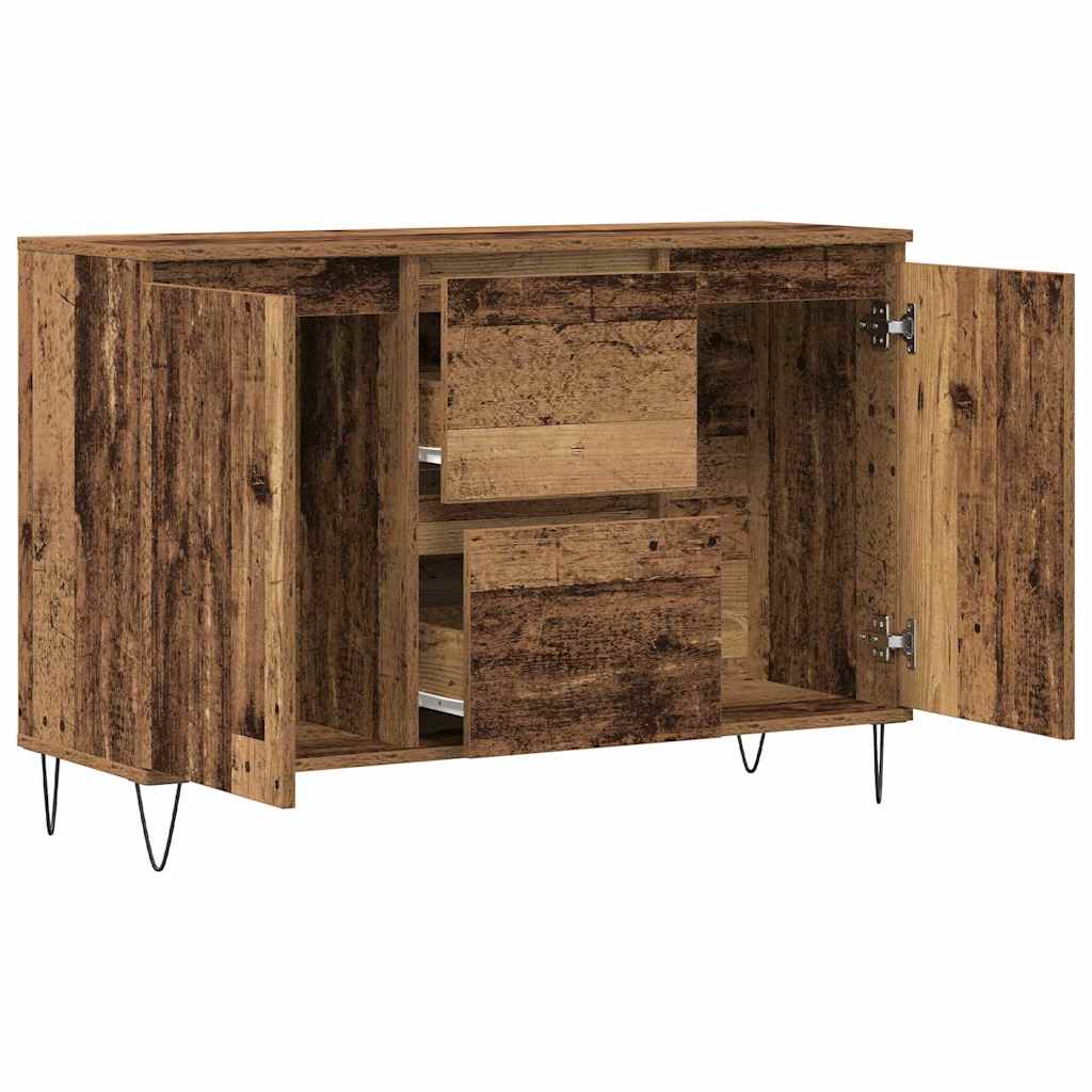 vidaXL Sideboard Old Wood 101.5x35x70 cm Engineered Wood