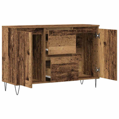 vidaXL Sideboard Old Wood 101.5x35x70 cm Engineered Wood