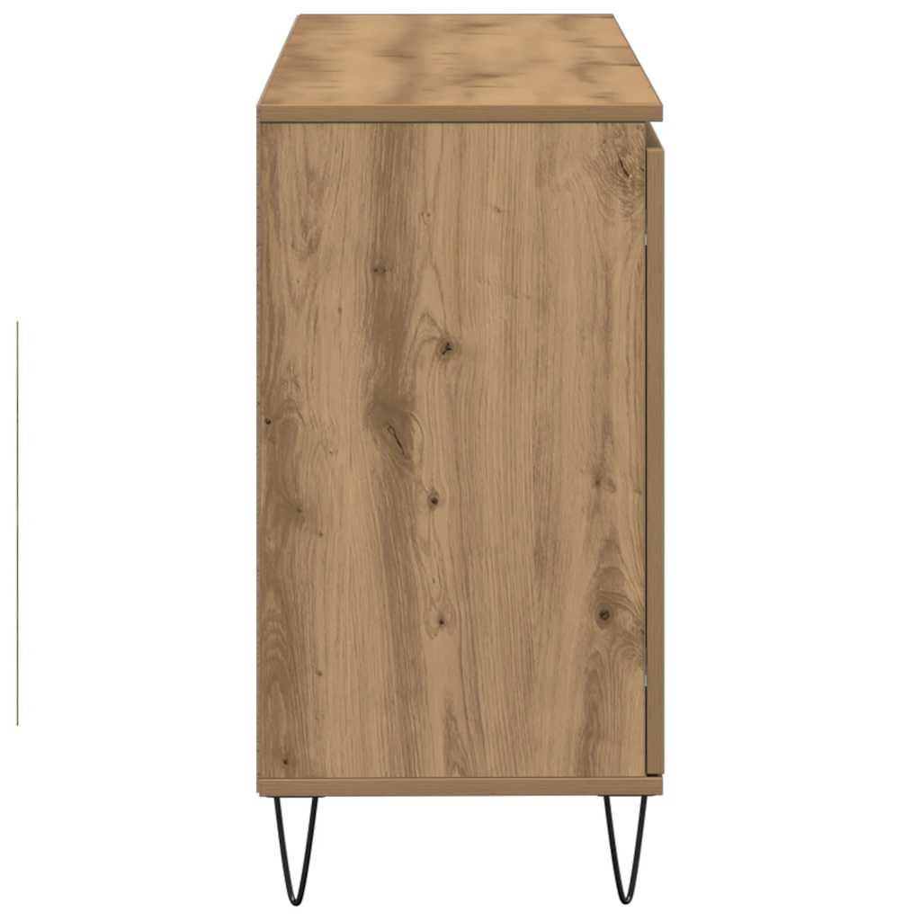 vidaXL Sideboard Artisan Oak 101.5x35x70 cm Engineered Wood