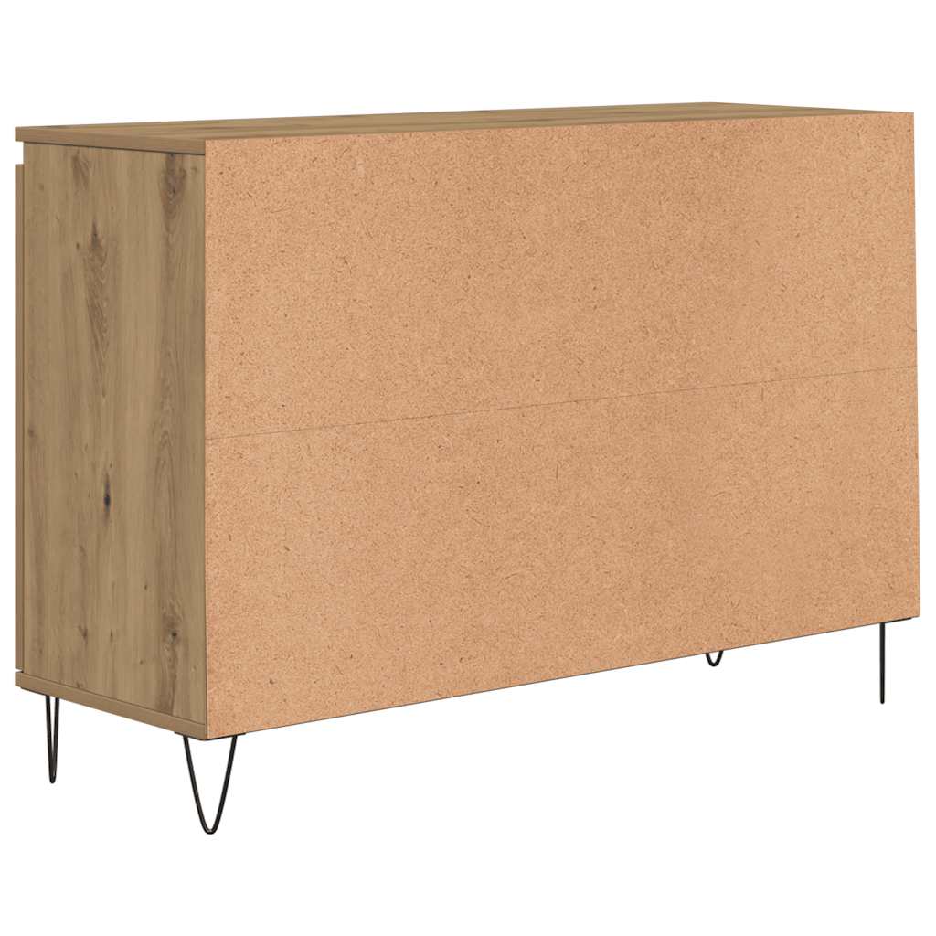 vidaXL Sideboard Artisan Oak 101.5x35x70 cm Engineered Wood