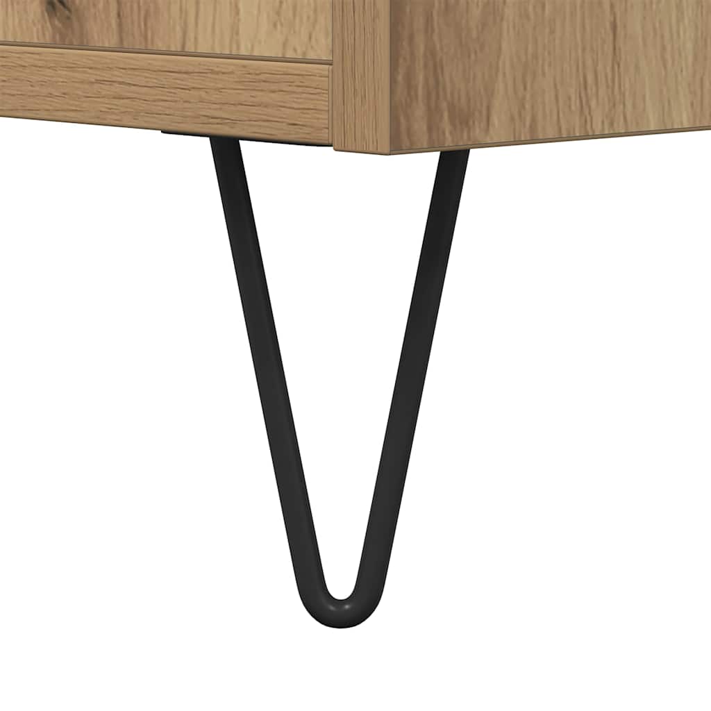 vidaXL Sideboard Artisan Oak 101.5x35x70 cm Engineered Wood