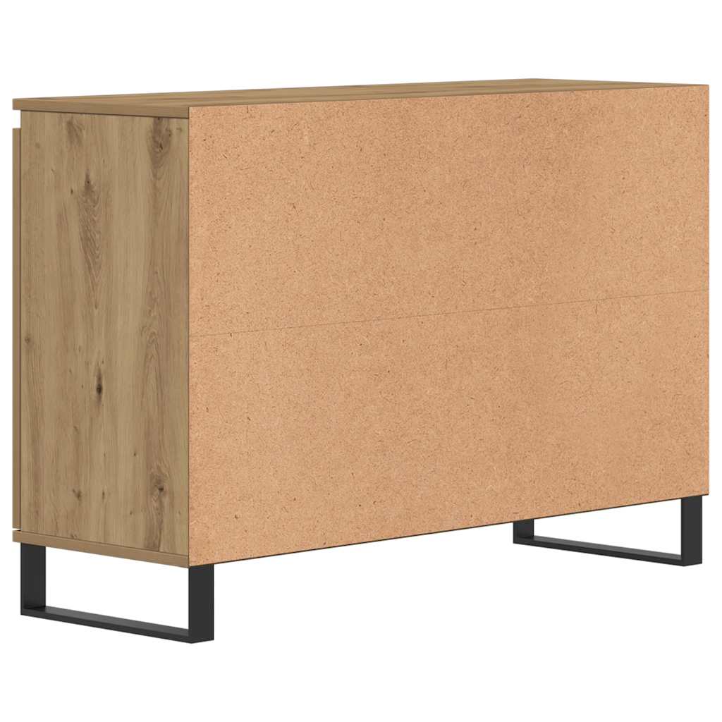 vidaXL Sideboard Artisan Oak 101.5x35x70 cm Engineered Wood
