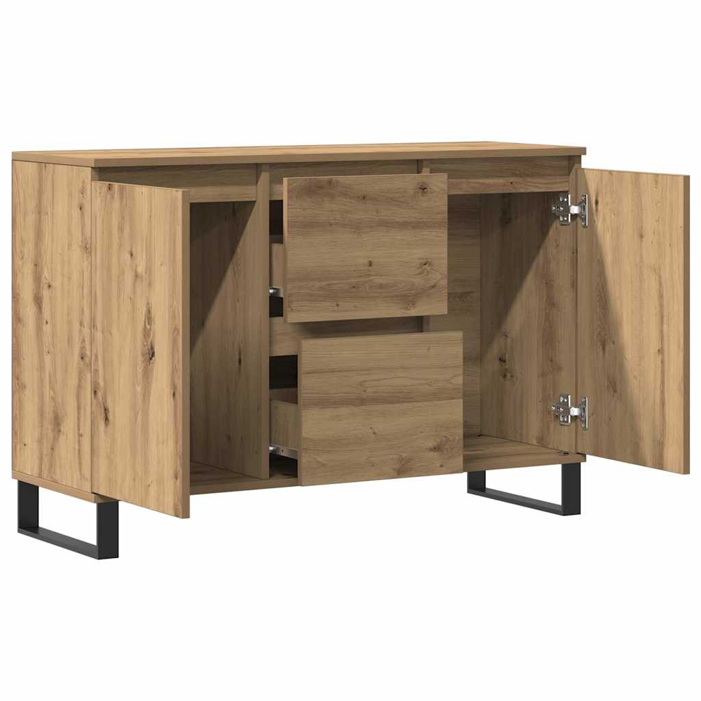 vidaXL Sideboard Artisan Oak 101.5x35x70 cm Engineered Wood