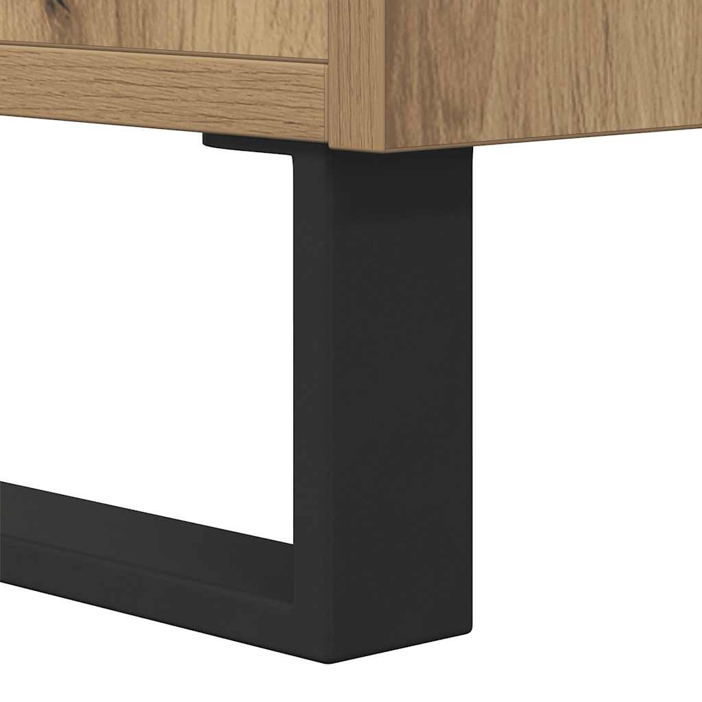 vidaXL Sideboard Artisan Oak 101.5x35x70 cm Engineered Wood