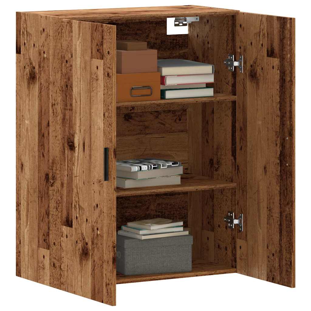 vidaXL Wall Mounted Cabinet Old Wood 69.5x34x90 cm