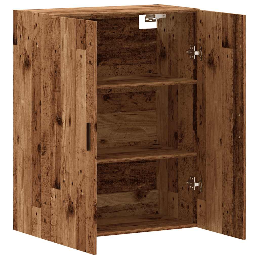 vidaXL Wall Mounted Cabinet Old Wood 69.5x34x90 cm