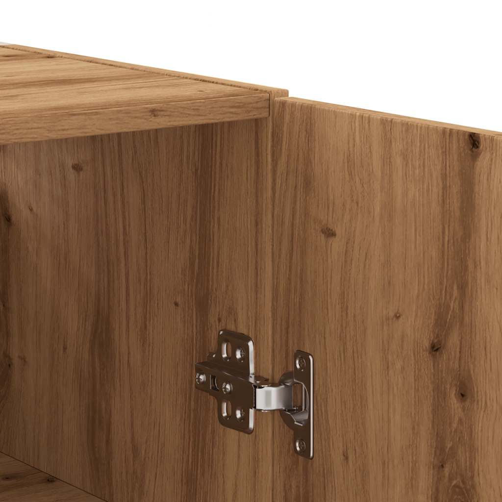 vidaXL Wall Mounted Cabinet Artisan Oak 69.5x34x90 cm