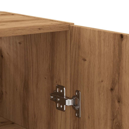 vidaXL Wall Mounted Cabinet Artisan Oak 69.5x34x90 cm