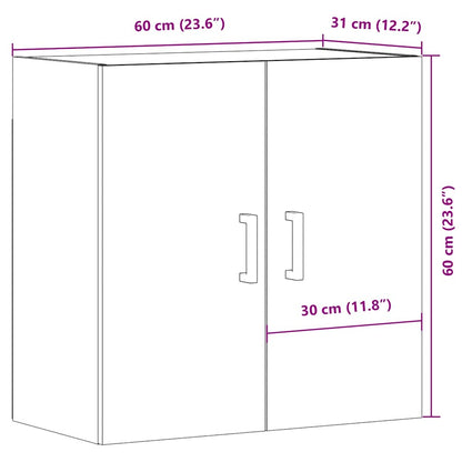 vidaXL Wall Cabinet Old Wood 60x31x60 cm Engineered Wood