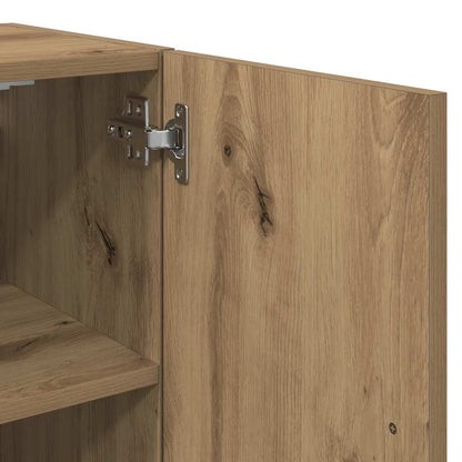 vidaXL Wall Cabinet Artisan Oak 60x31x60 cm Engineered Wood