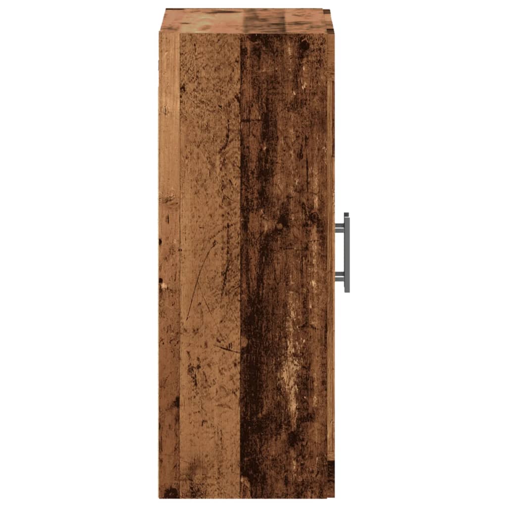 vidaXL Wall Mounted Cabinet Old Wood 69.5x34x90 cm Engineered Wood