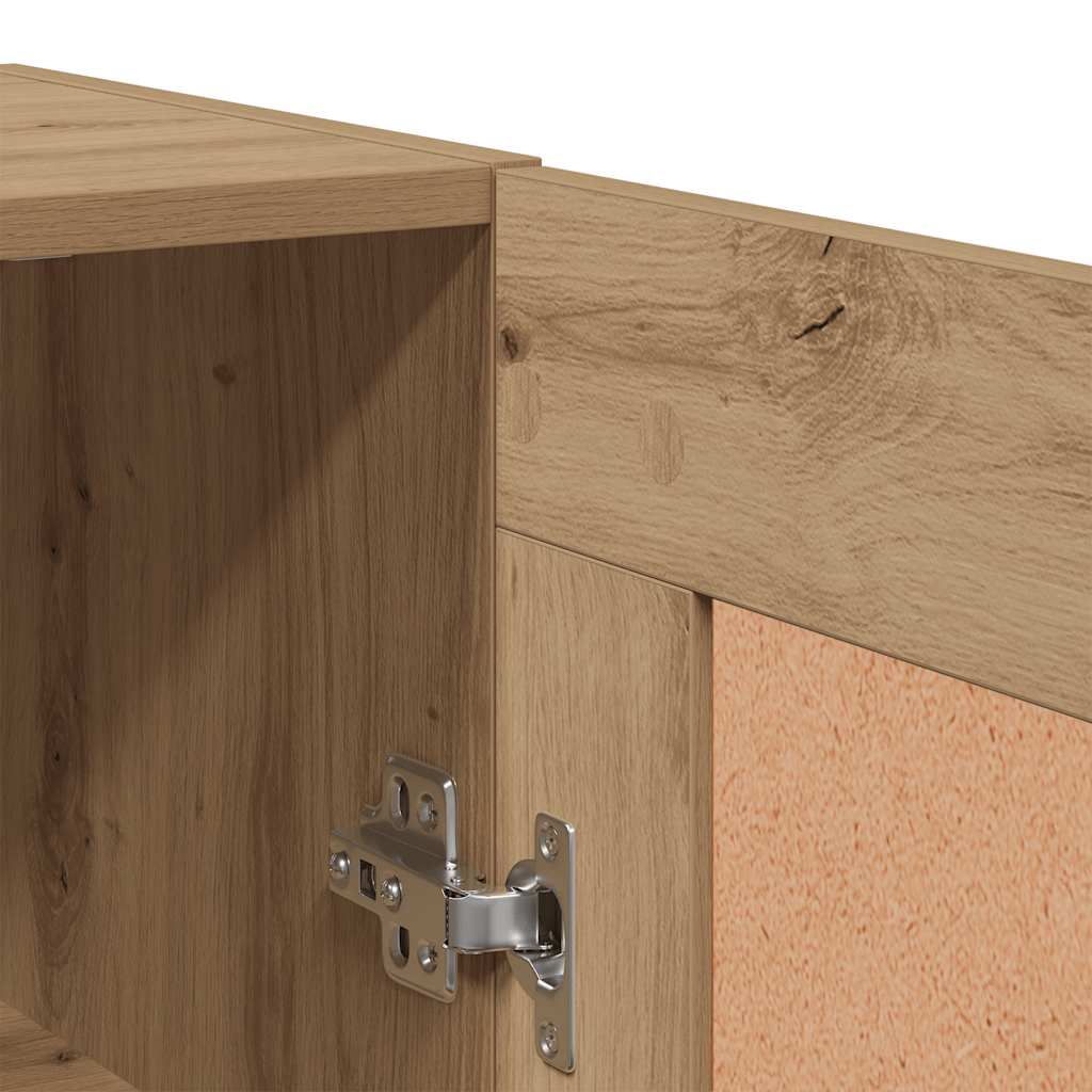 vidaXL Wall Mounted Cabinet Artisian Oak 69.5x34x90 cm Engineered Wood