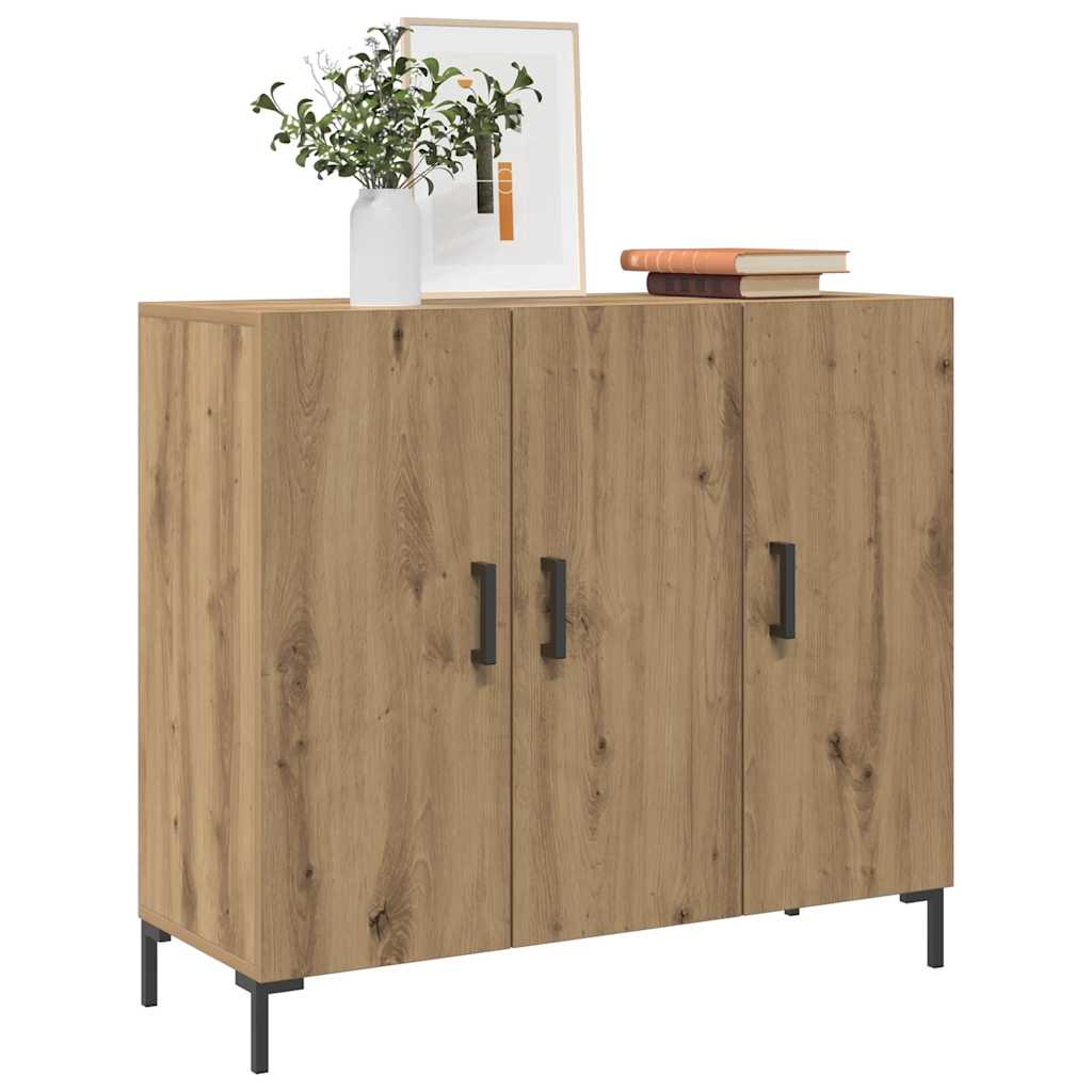 vidaXL Sideboard Artisian Oak 90x34x80 cm Engineered Wood