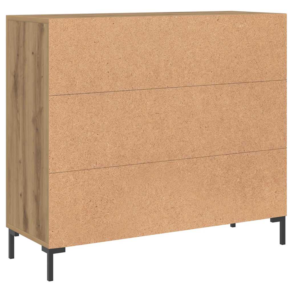 vidaXL Sideboard Artisian Oak 90x34x80 cm Engineered Wood
