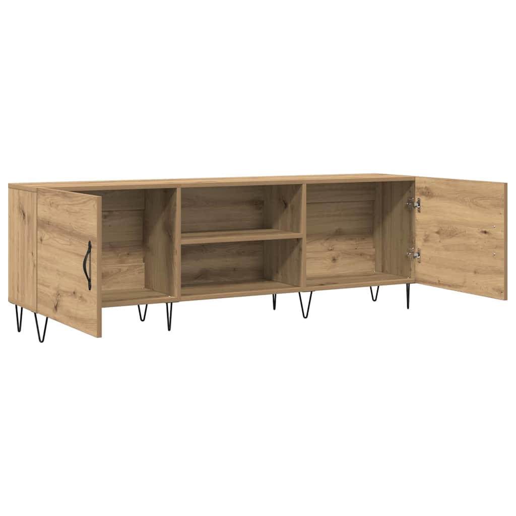 vidaXL TV Cabinet Artisan Oak 150x30x50 cm Engineered Wood