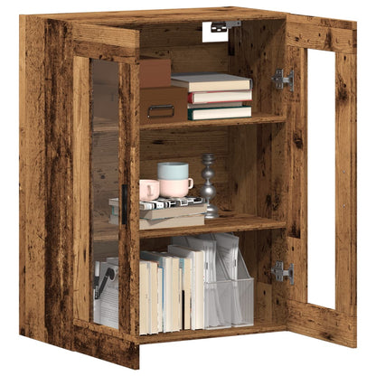 vidaXL Wall Mounted Cabinet Old Wood 69.5x34x90 cm