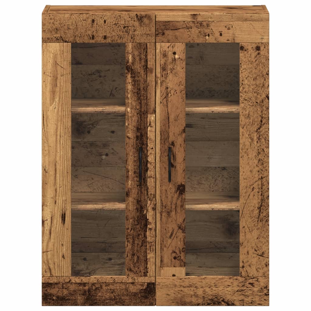 vidaXL Wall Mounted Cabinet Old Wood 69.5x34x90 cm