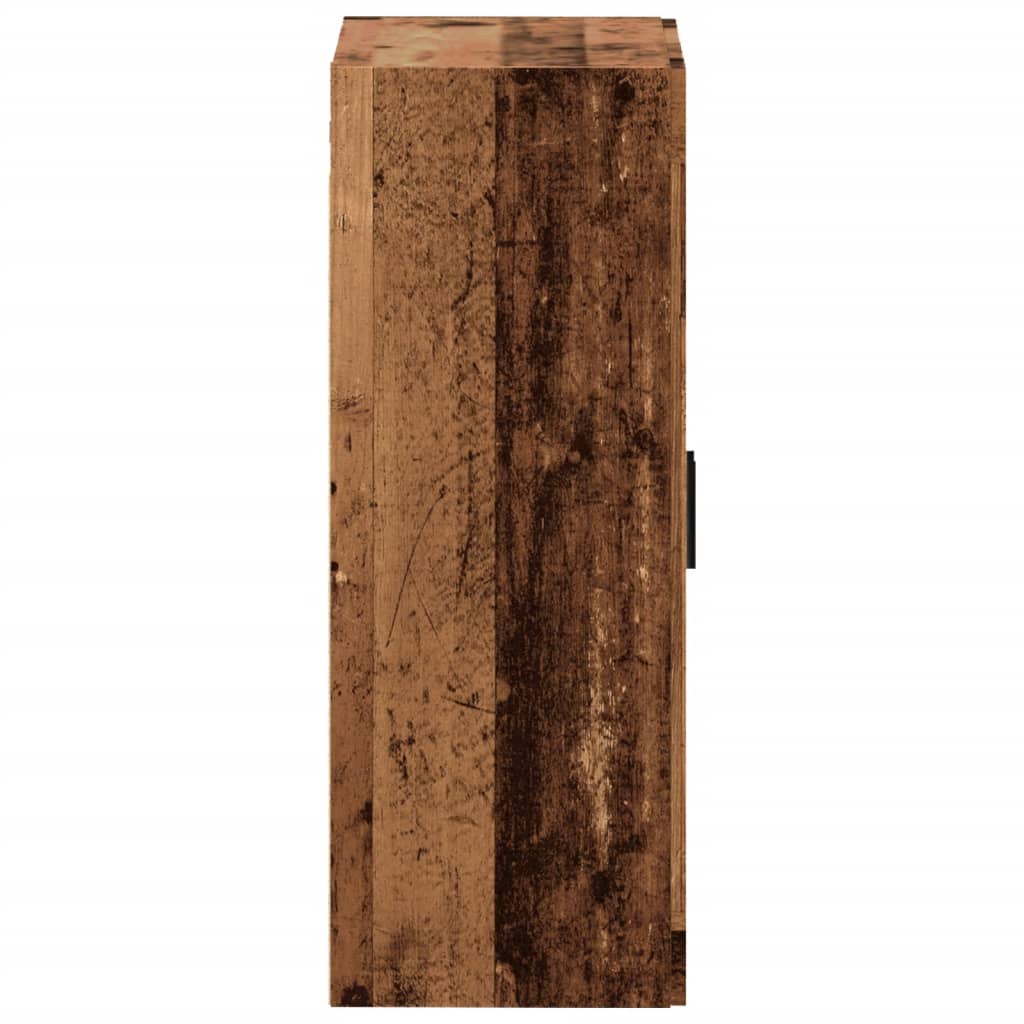 vidaXL Wall Mounted Cabinet Old Wood 69.5x34x90 cm
