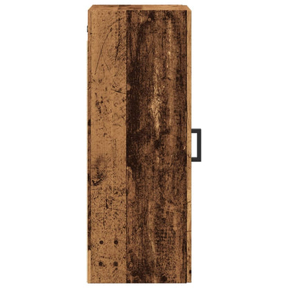 vidaXL Wall Mounted Cabinet Old Wood 34.5x34x90 cm Engineered Wood