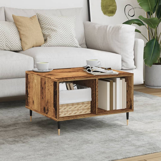 vidaXL Coffee Table Old Wood 60x50x36,5 cm Engineered Wood