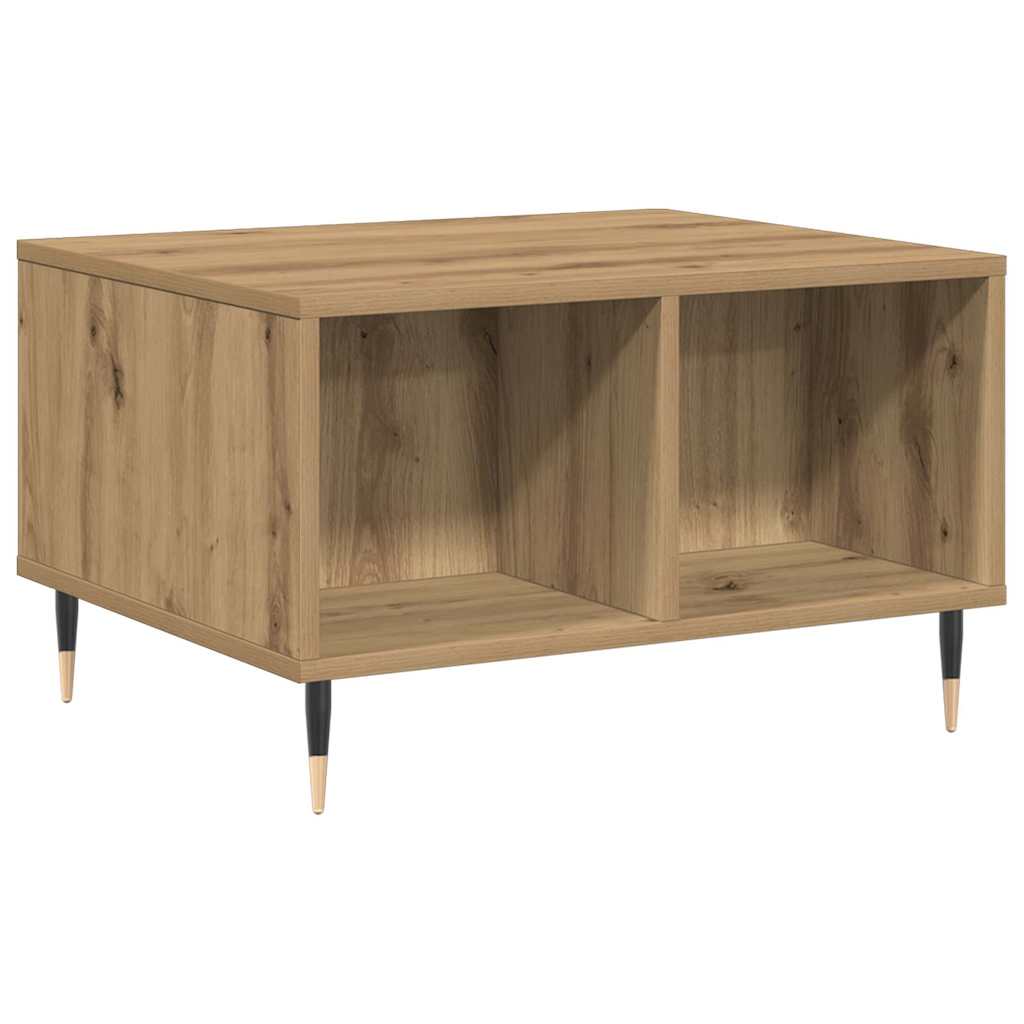 vidaXL Coffee Table Artisan Oak 60x50x36.5 cm Engineered Wood