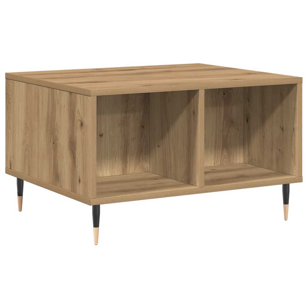 vidaXL Coffee Table Artisan Oak 60x50x36.5 cm Engineered Wood