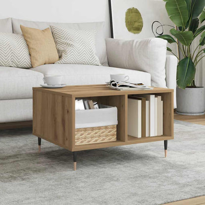 vidaXL Coffee Table Artisan Oak 60x50x36,5 cm Engineered Wood