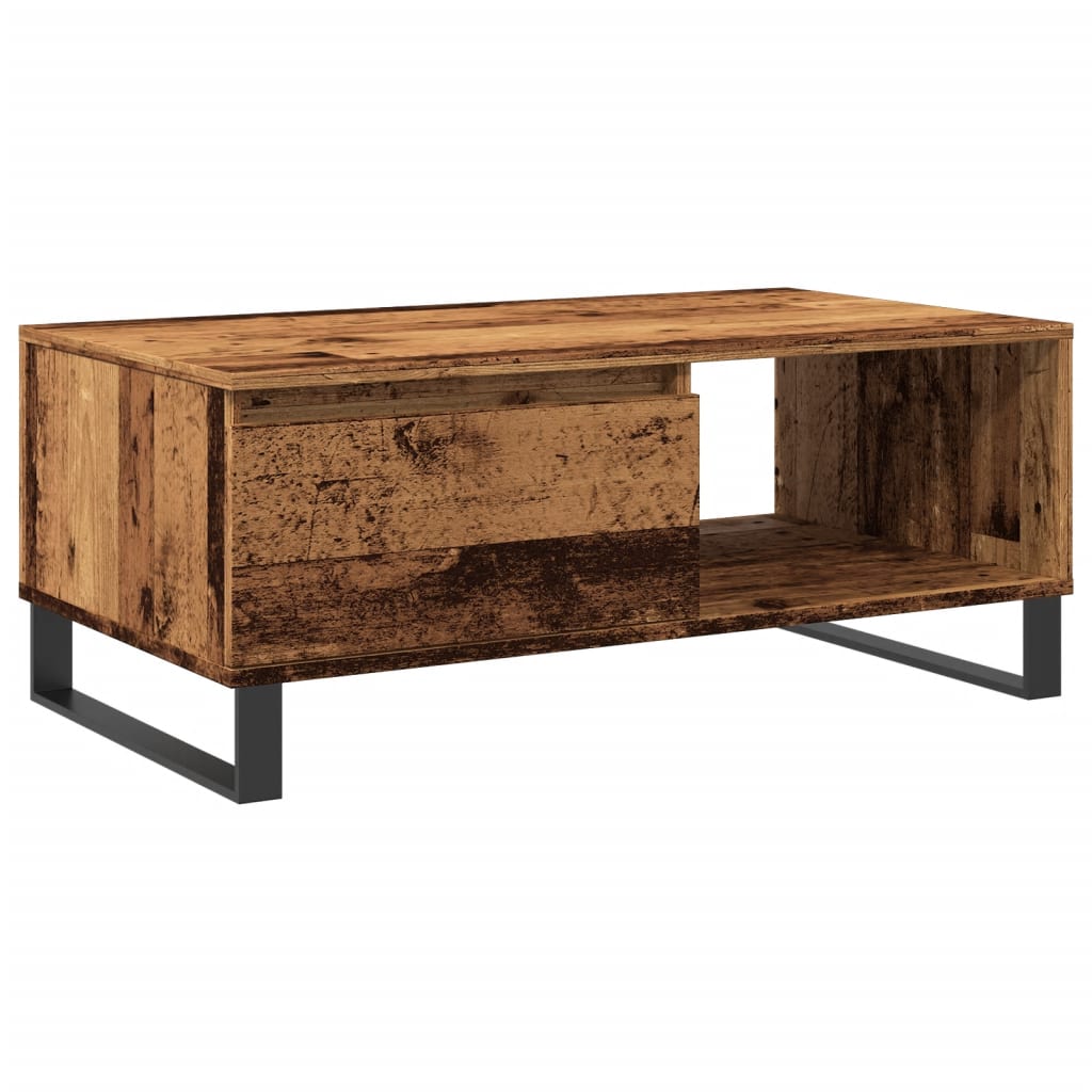 vidaXL Coffee Table Old Wood 90x50x36,5 cm Engineered Wood