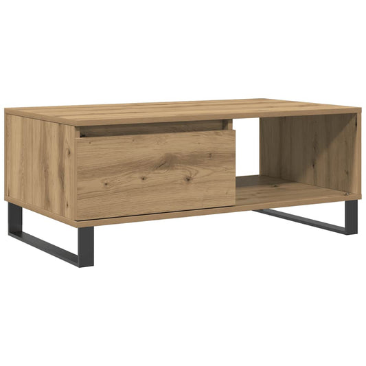 vidaXL Coffee Table Artisan Oak 90x50x36,5 cm Engineered Wood