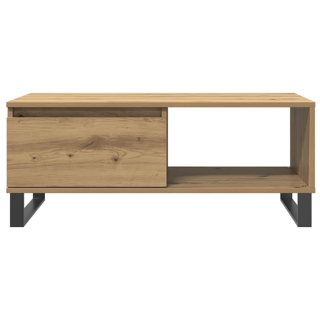 vidaXL Coffee Table Artisan Oak 90x50x36.5 cm Engineered Wood