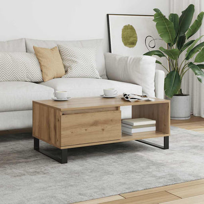 vidaXL Coffee Table Artisan Oak 90x50x36.5 cm Engineered Wood